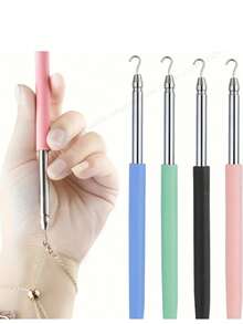 1pc Jewelry Bracelet Assist Tool, Odorless, Battery-Free - A Simple Jewelry Necklace Wearing Tool, Fashionable Metal Accessory, Beauty & Personal Care Styling Tool (Adjustable Length), Affordable Price, Christmas Gift, Cosmetic, Makeup Tool, Economical Good Item, Gift, Women Gift, Christmas Gift