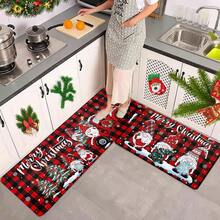 1/2/3 قطعة سجادة مطبخ عيد الميلاد سميكة بسماكة 0.47 بوصة/1.2 سم، ديكور عيد الميلاد بنمط الشريط الأحمر والأبيض، مضادة للإرهاق وغير انزلاقية وقابلة للغسيل لأرضية المطبخ بالمنزل (تمثال عيد الميلاد) - متعدد الألوان - مشاهدة 6