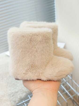 Kids Snow Boots Winter Warm Girls Plush Shoes Thick Fleece Casual Furry Boots Performance Fashion Winter Shoes