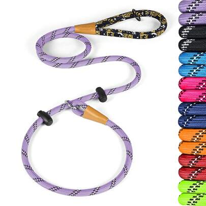 Lynxking Laisse pour chien réfléchissante Lynxking, laisse en corde robuste et confortable pour chiens de grande, moyenne et petite taille, sans traction, pour le dressage des animaux de compagnie