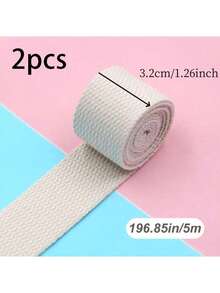 1 Stück 5M*32MM /5M*25MM Polyester-Gurtband in Farbe, tragbares Gurtband, Rucksackgurt Nähzubehör für Bekleidung, Nähstoffe, DIY Weihnachtsdekoration, Polyester-DIY-Gurtband, Rucksackgurt Band