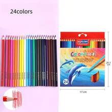 12/24/36/48pcs Oil-Based Colored Pencil Set, Drawing, Painting And Coloring Tools, Suitable For Students, Office, School, Sketching, Markers, Stationery, Boys, Girls, School Supplies, Professional Drawing, Coloring And Filling, Colored Pencil Art Design, School Stationery And Art Supplies, Christmas Decoration