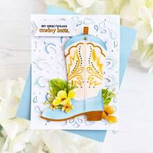 Matrices de découpe en acier au carbone, moule de découpe de fleur décorative pour chaussures, artisanat de cartes en papier DIY, utilisé pour la découpe de matériaux fins, la décoration d'artisanat de cartes, le gaufrage, outils pour projets domestiques