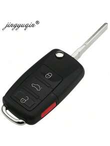 Carcasa plegable para llave remota con hoja sin cortar de 2/3/4 botones para VW Golf, Passat, Polo, Jetta, Touran, Bora, Sharan - Múltiples estilos - Ver 8
