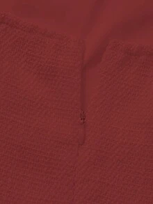 2 件套优雅法式复古硬币印花吊带裙 + 短袖夹克上衣，迷人两件套 - 酒紅色 - 查看 10