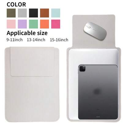 1 Pc Laptop Bag Compatible With 11-16 Inch Apple Laptops, HP, Chromebook Surface Multi Functional Storage Inner Bag, IPad Computer Mouse Pad Integrated Inner Bag