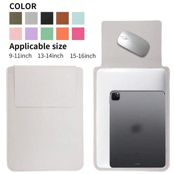 1 Pc Laptop Bag Compatible With 11-16 Inch Apple Laptops, HP, Chromebook Surface Multi Functional Storage Inner Bag, IPad Computer Mouse Pad Integrated Inner Bag