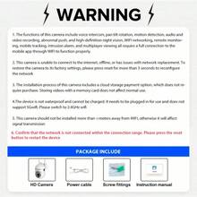 1/2/4pcs 1080P HD Smart Security Camera - Color Night Vision, Supports Pan/Tilt/Zoom, Dual-Way Audio & Pet Monitoring, With AI Motion Alarm - Indoor Outdoor Wireless Home Security Surveillance Camera - Black