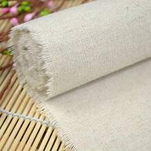 100/200cm Solid Color Linen Fabric Decorative Linen Fabric DIY Handmade Fabric Can Be Used For DIY Curtains, Suitcases, Cushions, Pillows, Sofa, Tablecloth, Cream Yarn Fabric