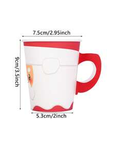 10pcs/40pcs/80pcs White Christmas Hot Cold Paper Cups With Handles Christmas Party Holiday Cup Tea Cups Xmas Drinking Cups Coffee Mugs With Elf Snowman Santa Gingerbread Man Design For Daily Use Winter Holiday Happy Merry Christmas Party Drinkware