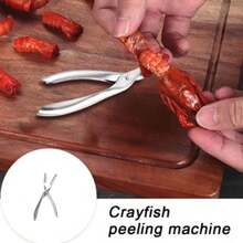 Curățător de creveți din oțel inoxidabil, gheară practică pentru decojirea creveților pentru deschiderea creveților și racilor, instrument de bucătărie