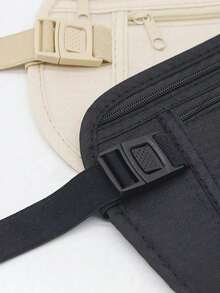 Invisible Travel Waist Packs Pouch For Passport Hidden Belt Security Wallet Case Practical Multi-Functional Waist Bag Casual Waist Bag Lightweight Belt Bag For Daily Use For Workout Running Hiking Cycling Exercise School And Home Use Travel Essentials