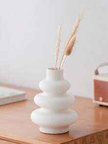 1 Piece Of Nordic Ins Circle Design Ceramic Vase Home Decoration, Creative Home Living Room TV Cabinet Porch Flower Arrangement Decoration Ornaments Gifts Birthday Graduation Room Decor Flower Vase Glass Vase