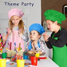 2Pcs/Set Toddler Art Smock With Hat - Kids Long Sleeve Waterproof Painting Apron For Mess-Free Painting, DIY Crafts & Play - Multicolor - View 4