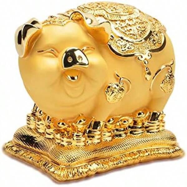 Tanque de almacenamiento de decoración del hogar, cerdito de la suerte, adorno de decoración del hogar, tarro de almacenamiento/1523