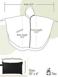 一件轻便拉链连帽雨衣，带口袋，防水便携，适合成人户外活动保暖，也适合闺蜜节、送给小狗、嘉年华、派对装饰、春夏精选、伴娘礼物、房间装饰、卧室装饰、海滩、旅行、男女皆宜、度假等场合。 - 彩色 - 查看 15