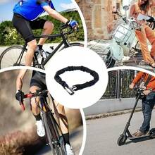 Xunting ultrastark säkerhetscykellåskedja - lätt stöldskyddande volframstål, lämplig för racercyklar och mountainbikes, polerad svart yta - Multifärgad - Visa 3