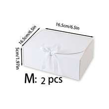10 Stück/5 Stück/2 Stück - Weiße/Schwarze/Rosa/Braune Geschenkboxen mit Deckeln und Schleifen, geeignet für Brautjungfern-Einladungen, Hochzeiten, Geburtstaggeschenke, Baby-Duschen, Partys, Valentinstag-Geschenke, Verpackung, Geburtstage, DIY, Kosmetikaufbewahrung, Abschlussgeschenke, Hochzeitsfeier-Dekoration - Weiss - Übersicht 15
