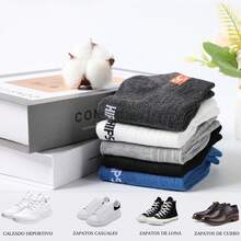 12 PARES Calcetas Para Hombre, Calcetas Deportivas Antiolor y Absorbentes De Sudor, Calcetine Algodón Transpirable para Hombre Adecuadas Para Running, Ciclismo, Gimnasio, Salidas Diarias - 1 - Ver 7