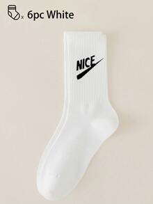 40pcs/30pcs/24pcs Unisex Comfortable Sports Socks, Men's Long Socks For Sports And Training, Women's Long Socks For Casual And Business Wear, Antibacterial, Soft, Black And White, Odor-Resistant, Moisture-Wicking, Lightweight And Comfortable, Suitable For Autumn/Winter, 20pcs/10pcs/8pcs/6pcs/4pcs/2pcs Set, Autumn