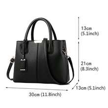 Women Roomy Fashion Womens Handbags Ladies Purse Satchel Shoulder Bags Tote Leather Bag - Dark Blue - 查看 3