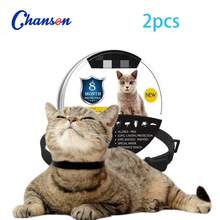 PETFAVOR 2pcs Flea-Proof Tick-Free Waterproof Dog Collars – 8-Month Long-Lasting Pest Control, Adjustable & Odorless, Indoor/Outdoor Protection For All Pets