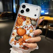 Funda de teléfono anti-caída, ultra delgada, transparente y colorida, compatible con iPhone 17 Pro Max, 16, 16e, 15 Plus, 14, 13, 12, 11, XS Max, XR, con diseño de flores de otoño, resistente a los arañazos y no amarillento, de alta calidad y material duradero, como regalo para usuarios de smartphone - Azul - Ver 11