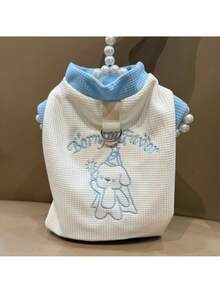 1pc Funny Hot Dog Shaped Pet Costume, Suitable For Casual Wear, Parties And Gatherings Halloween Halloween Costumes