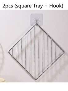 4 Stainless Steel Four-Legged Stands, Heat-Resistant Kitchen Table Pads, Coasters, Stainless Steel Heat Insulation Pads, Desktop Anti-Scalding Protection, Suitable, Restaurant, Kitchen, Baking - Multicolor - View 8