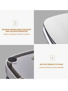 Precision Digital Kitchen Scale - Portable 10kg/Accurate To 1g, Multiple Units For Quick Switching, No Manual Calculations, One-Touch Tare Function - Easy-To-Read LCD Screen, Auto-Off, Battery Powered (Batteries Not Included)