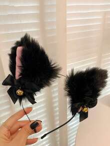 1 Piece Ear Hairband For Girls - Cat-Shaped Hairpin Headband Accessory