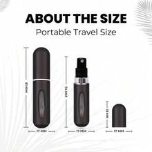 VIGOR PATH Perfume Travel Refillable Mini Spray Bottles - Portable Mini Refillable Perfume Atomizer Bottle Spray, Scent Pump Case For Travel (Variety Pack Of 4) - 隨機顏色1件 - 查看 6