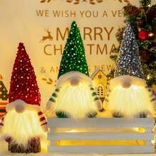 1PCS/3PCS/5PCS Christmas Gnome Handmade Sequins Hat Christmas Decoration Dwarf Christmas Luminous Faceless Doll Ornaments Light Up Elf Fall Gnomes Thanksgiving Table Christmas Gnome Handmade Sequins Hat Christmas Decoration Dwarf Christmas Luminous Faceless Doll Ornaments Light Up Elf Fall Gnomes Thanksgiving Table Decor