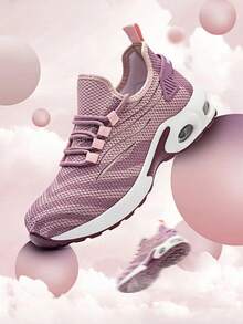Sapatos de trabalho femininos, resistentes a impactos e perfurações, confortáveis para todas as estações, sapatos de proteção para mulheres, adequados para construção, indústria, armazém e caminhadas, sapatos funcionais femininos. - Rosa - Ver 16