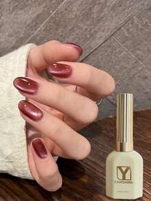 15毫升磁性猫眼凝胶指甲油 – 祖母绿和酒红色闪光凝胶，玻璃效果可卸UV/LED DIY沙龙美甲 - 彩色 - 查看 7