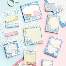 Ein Aufkleber-Notizbuch, ein süßes rechteckiges Papier-Notizbuch, geeignet für Büroartikel, lustige Tagebuchpläne und tägliche Organisation (Zufallsfarbe)