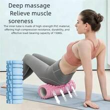 1 szt. wałek do jogi, joga fitness dla kobiet, rozluźnienie mięśni, ćwiczenia rozluźniające mięśnie, relaksacja fitness, wałek, ćwiczenia, bieganie, jazda na rowerze, wałek piankowy do masażu tkanek głębokich, opatentowany wałek o wysokiej gęstości do ćwiczeń, masaż mięśni i rozluźnianie punktów spustowych mięśniowo-powięziowych, wałek do pleców do fitnessu, jogi i pilatesu - Wielokolorowe - Zobacz 3