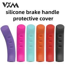 2pcs Mountain Bike Brake Protector Covers, Fixed Gear Bicycle Silicone Brake Lever Covers, Anti-Slip Handlebar Grips - Multicolor - View 2