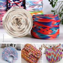1/3 Pcs T-Shirt Yarn, Woven Fabric Knitted Yarn, Used For Crocheting And Knitting Bags, Cushions, Dolls, Handicraft Crochet Projects - Multicolor - View 3