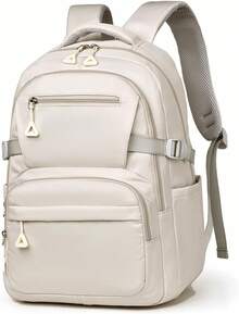 Mochila antirrobo, Mochila Impermeable, Mochila para Laptop gran capacidad, Mochila Portatil de14 Pulgadas, Mochila de Viaje para Mujeres y Hombres - GRIS - Ver 10