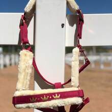 TGW RIDING High Quality Mane Tamer, Smooth Memory Fabric Abrasion-Resistant Outer Layer, Detachable Anti-Rub Fur Trim On Nose Bridge, Cheeks, And Nape, Quick Release Buckles, Available In Small, Medium, And Large Sizes - Multicolor - View 23