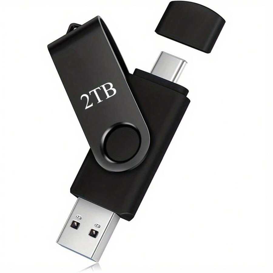 External USB USB Flash Drive 2TB USB Flash Drive Portable 2TB USB Slim External Compatible With PC, Laptop,Games Memory Sticks - Style2 - View 1