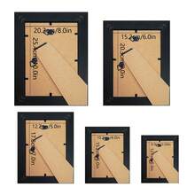 1pc/4pcs Vintage Textured Gallery Photo Frames, 3.5x5", 4x6", 5x7", 6x8", 8x10" Size Options, Suitable For Tabletop Display Or Wall Decor, Great For Display Cabinet, Fireplace, Nightstand, Entryway, Living Room (Photo Paper Included Randomly) - Brown - View 6