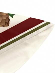 1 pieza Camino de mesa de Nochebuena, Decoración navideña para mesa, Camino de mesa tipo lino para Navidad, Camino de mesa, Camino de mesa, 1 pieza Camino de mesa, 4 piezas Individuales, 1 pieza Funda de cojín (relleno no incluido), 3 productos disponibles, Decoración de hogar de temporada para interiores/exteriores, Suministros para fiestas de Navidad, Decoración navideña para el hogar, Decoración navideña para habitación, Decoraciones para fiesta de Navidad - Multicolor - Ver 6