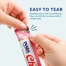 INABA Churu Cat Treats, Grain-Free, Lickable, Squeezable Creamy Purée Cat Treat_Topper, 60 Servings, Tuna Variety Box - MàuM - Xem 5