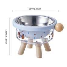 1pc High-Quality Pet Bowl, Anti-Slip & Anti-Spill Cat/Dog Stainless Steel Food Water Bowl, Large Capacity - Nhiều màu - Xem 9