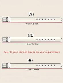 1条心形三针扣透明腰带，时尚百搭，适合搭配连衣裙，简约设计，日常穿着。 - 無色 - 查看 3