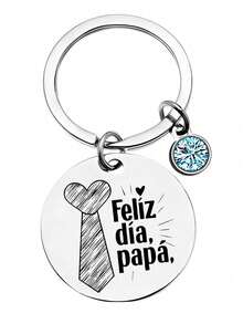 1 pieza Nuevo llavero de acero inoxidable, regalo para papá en el Día del Padre, Acción de Gracias, Cumpleaños, Navidad