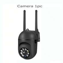 1/2/4pcs 1080P HD Smart Security Camera - Color Night Vision, Supports Pan/Tilt/Zoom, Dual-Way Audio & Pet Monitoring, With AI Motion Alarm - Indoor Outdoor Wireless Home Security Surveillance Camera - Black