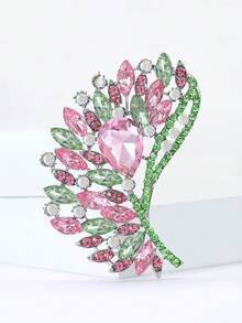 Women Brooch, Lapel Pin & Scarf Ring - Crystal Glass - View 6